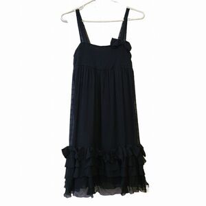 Juicy Couture bow detail sheer lined dress Size S